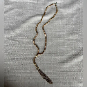 Womens VINTAGE Lucky Brand Tassel Necklace